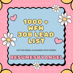 1000+ WFH JOB LIST