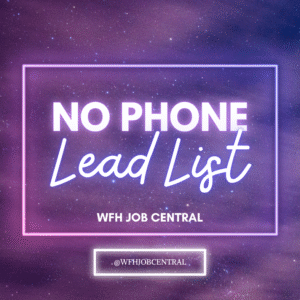 Non-Phone Work-From-Home Job List (2025 Edition)