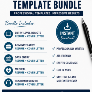 *PRE ORDER* Ultimate Resume & Cover Letter Template Bundle